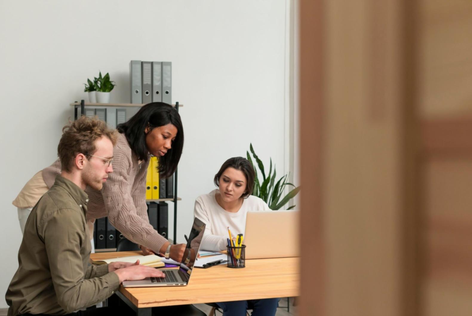 Modern conference venue setup with professional lighting and staging